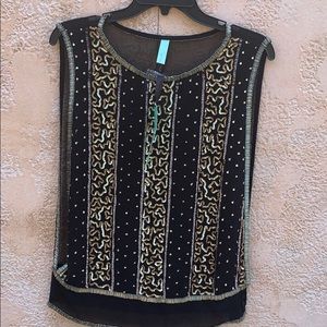 Beaded and sequence blouse